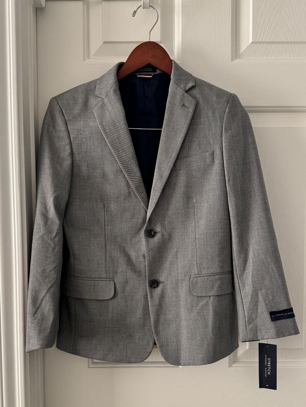 Tommy Hilfiger Boys Gray Blazer Size 12 Dress Jacket NWT Formal